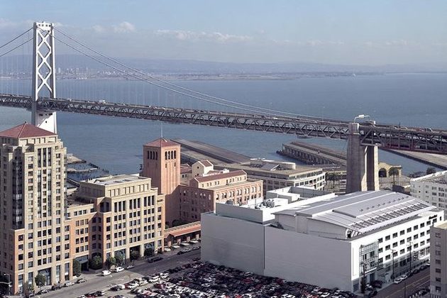 The 360 Spear data center is also pictured next to the 365 Main data center. Both buildings are owned by Digital Realty Trust 