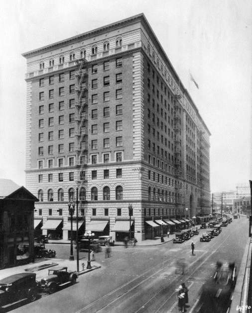 The building was previously to be the Barker Brothers Furniture Store building. Picture was taken circa 1926