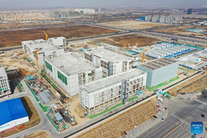 Agricultural Bank of China's Data Center under construction in Horinger, Hohhot City