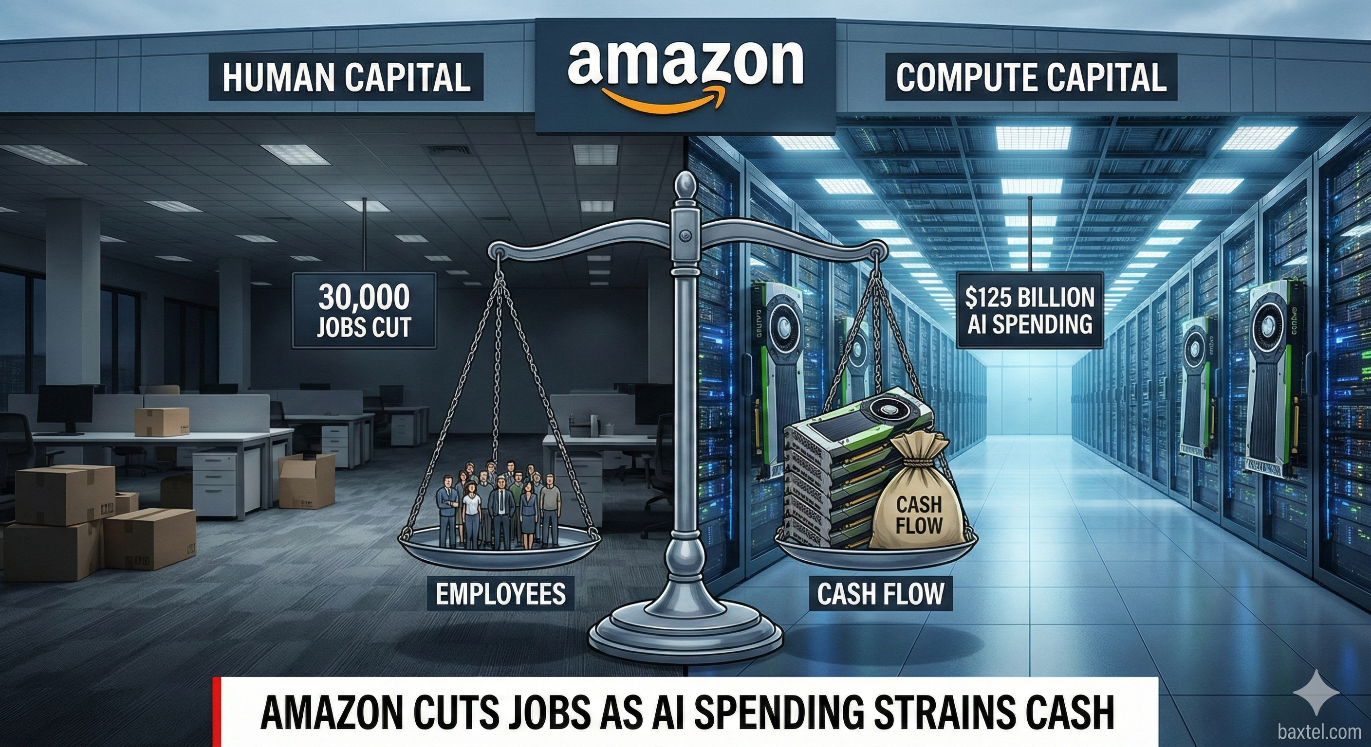 Amazon: 30,000 Jobs Out, $125 Billion in AI Spending In