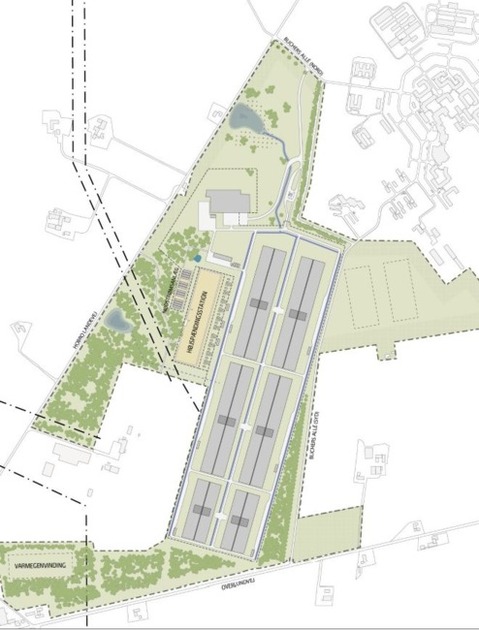 The plan calls for 6 data center buildings