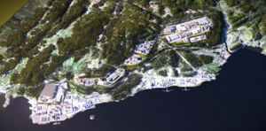 Rendering of the upcoming Frier Vest industrial park in Telemark, Norway