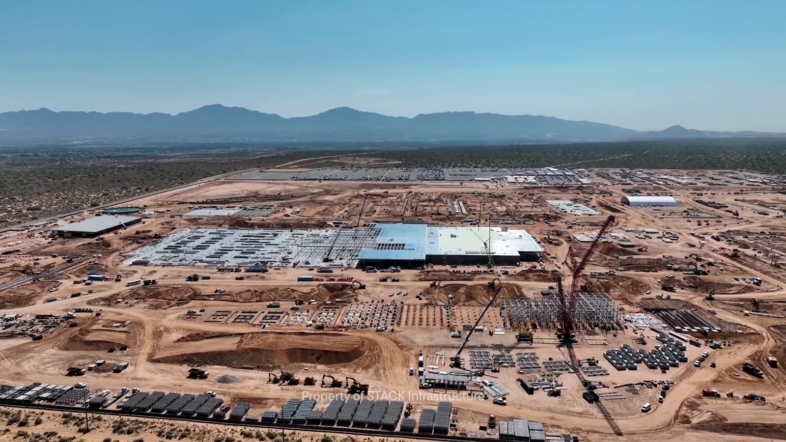 Clayco and Kiewit New Mexico Co. topped out the 855,000-square-foot first building at Project Jupiter, a data center campus in Doña Ana County, [New Mexico](https://baxtel.com/regions/new-mexico). ...
