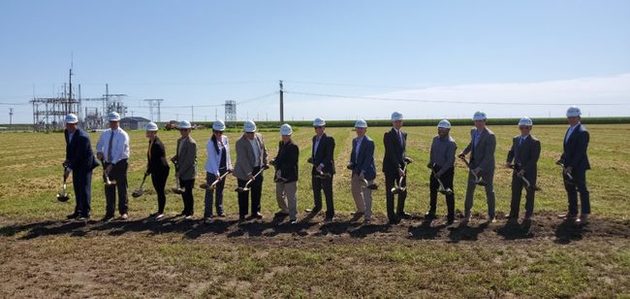 Compute North’s groundbreaking took place on August 14th at their new location in Kearney, Nebraska. Pictured above are executives from Compute North, Lt. Governor Mike Foley, Kearney Mayor Stan Cl...