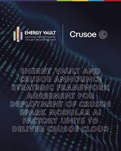 Crusoe Plans Modular Data Center Deployment at Energy Vault’s Snyder, Texas Technology Center