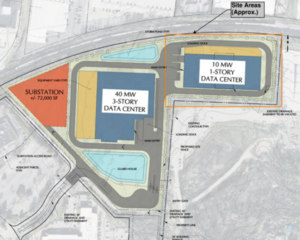 Proposed site plan for DC Blox Nashville Campus