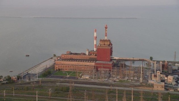 The Old State Line Generating Plant in Hammond, Indiana before it was demolished to make way for the new data center development