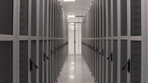 Racks in The Air data center