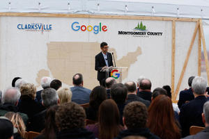 Google CEO Sundar Pichai at the ground breaking event in Feb 2018