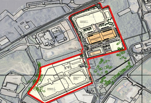 Site plan for GreenScale's Foyle Port Data Center in Northern Ireland