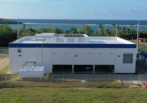 Aerial view of GTA’s GNC iX Data Center (GU1 & GU2) in Piti, Guam
