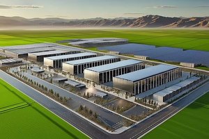 Rendering of Joule's High Performance Compute Data Center Campus in Utah