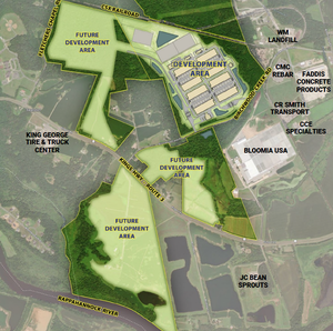 King George County, Virginia, authorizes land rezoning for AWS data facility