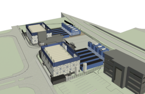Rendering of Latos' Data Center Campus outside Middlesbrough.