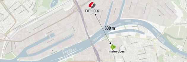 The facility at Goethering 29 is in close proximity to one of DE-CIX's main nodes.