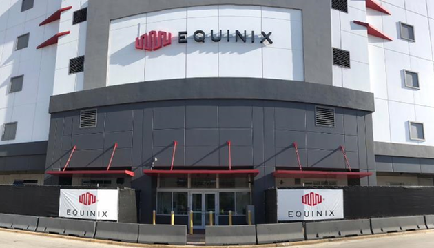 Front Entrance of Equinix's MI1 site. Circa 2018