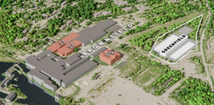 Rendering of Novagen Data Centre of Kouvola