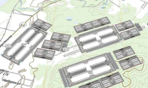 Site plan for Monarch Compute Campus in Point Pleasant, West Virginia