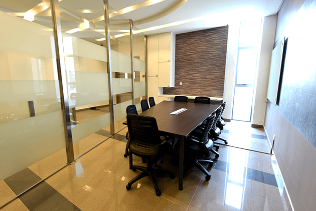 Meeting room is available next to the staging area. 