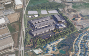A rendering of the PowerHouse Data Center in Westlake, just north of Fort Worth.
