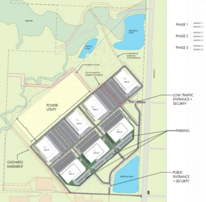 Siteplan for Project Fighting Pike located in North Dakota