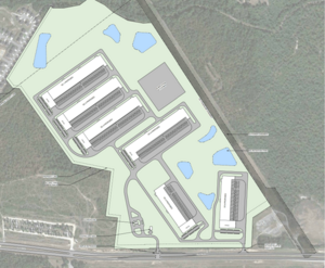 Site plan of QTS Augusta Campus in Georgia