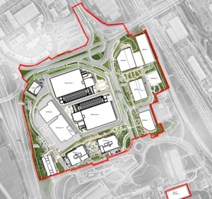 Sitemap for Elevate Quarter Campus in Stevenage, UK